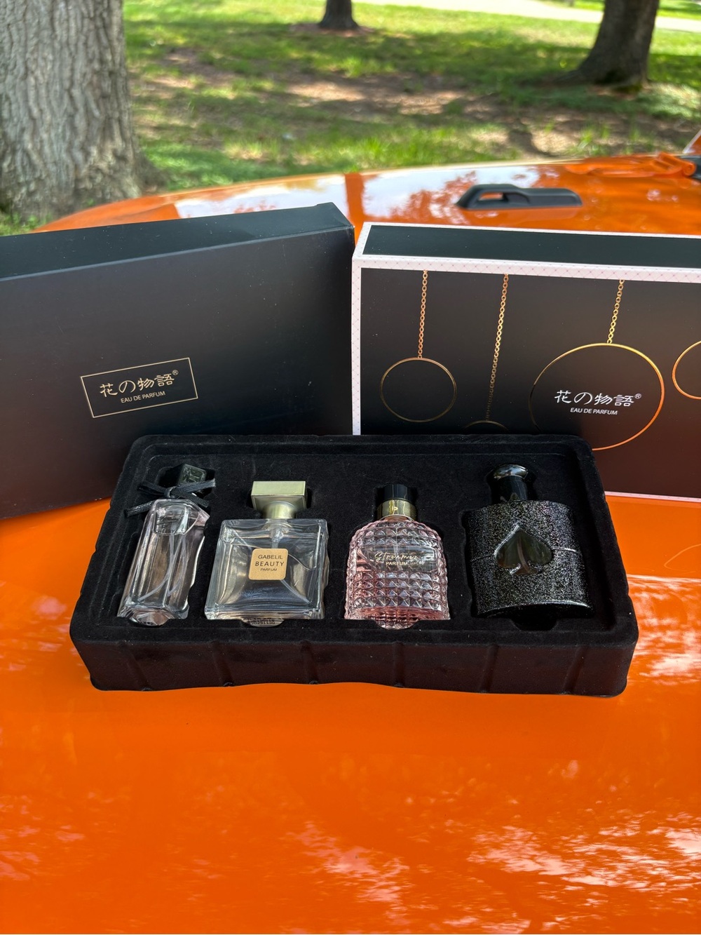 Assorted Women's Mini Perfume Gift Set - Black and Pink